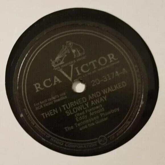 3/$25 Eddy Arnold 78 RPM A Heart Full of Love / Then I Turned RCA 20-3174 - Picture 4 of 5